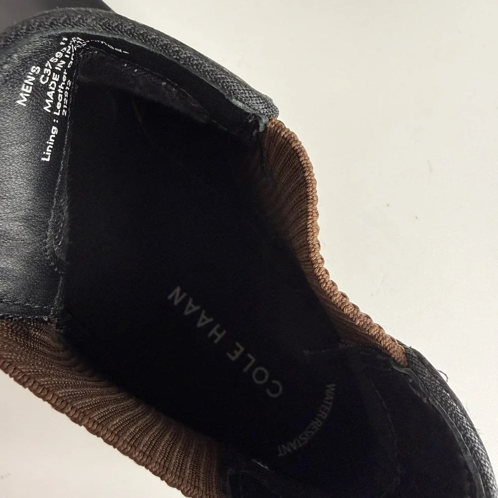 The Cole Haan Men's Midland Lug Chelsea Boot Size 11 Black Leather